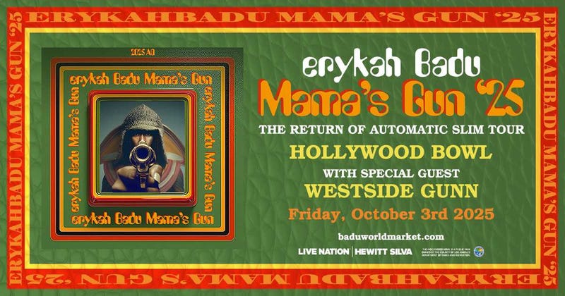 Erykah Badu 10/3/25