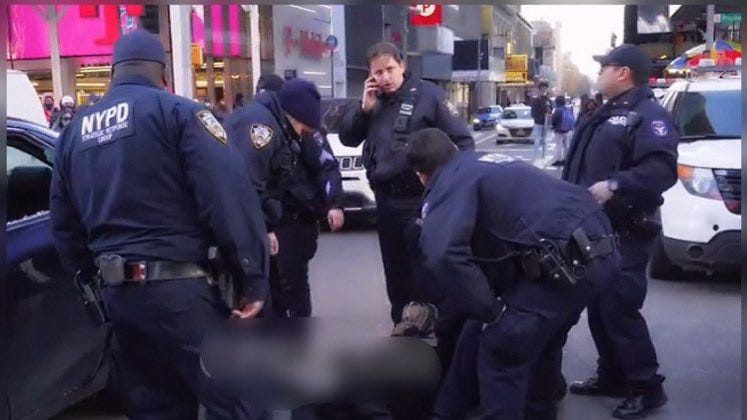 YouTuber prank in Times Square