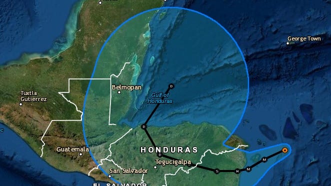 Hurricane Eta forecast to hit Central America, get back over water