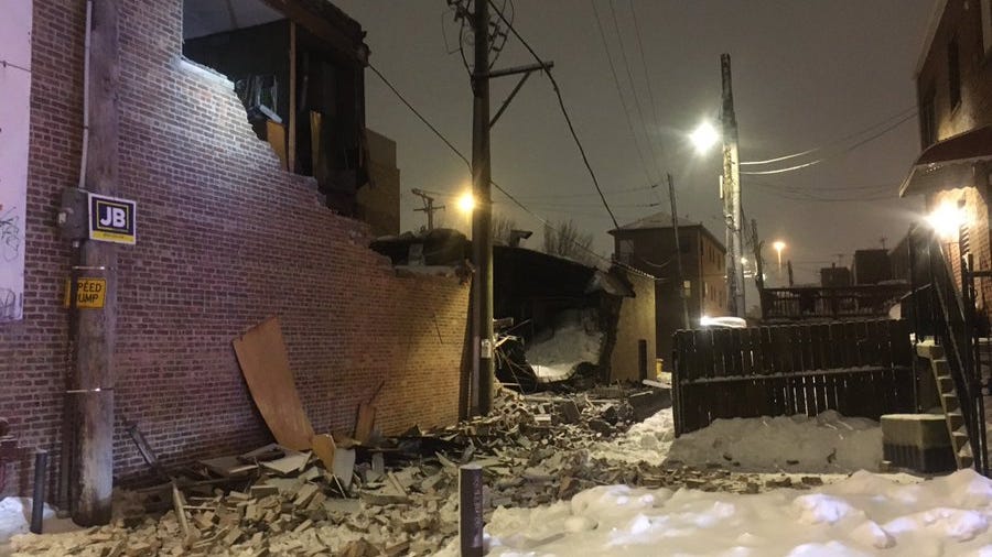 Roof of vacant building in Bridgeport collapses