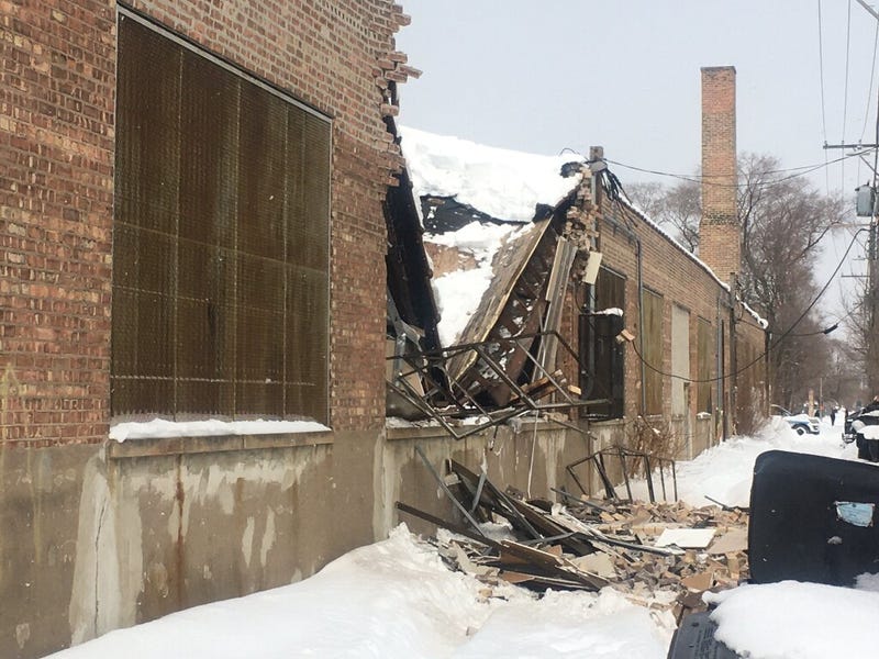 Firefighters responded Feb. 18 to a collapse in the 8200 block of South Racine Avenue.