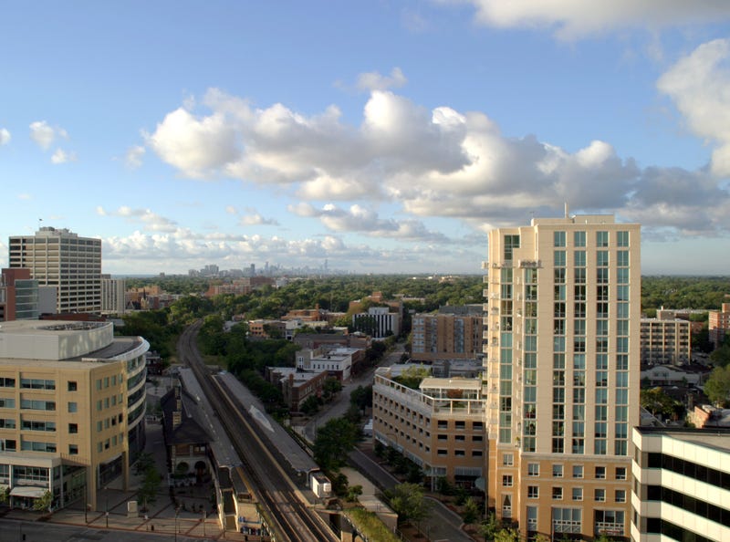 Evanston cityscape