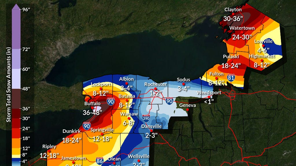 Snow day!  Lake effect on track to target metro Buffalo late Thursday through Sunday