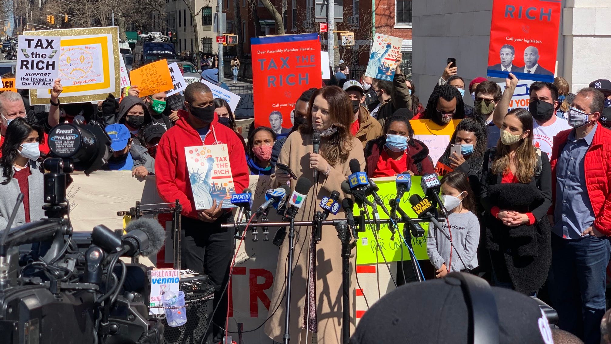 Accuser says lawmakers 'must act swiftly' to impeach Cuomo as protesters rally in NYC