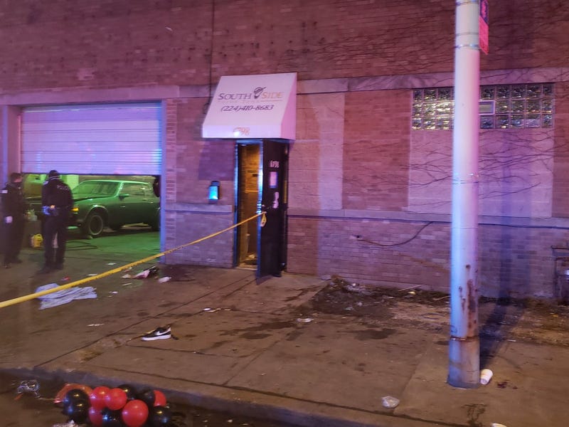At least 15 people were shot, at least two fatally, after gunfire broke out at a Park Manor business where a party was being held early Sunday, according to the Chicago Fire Department.