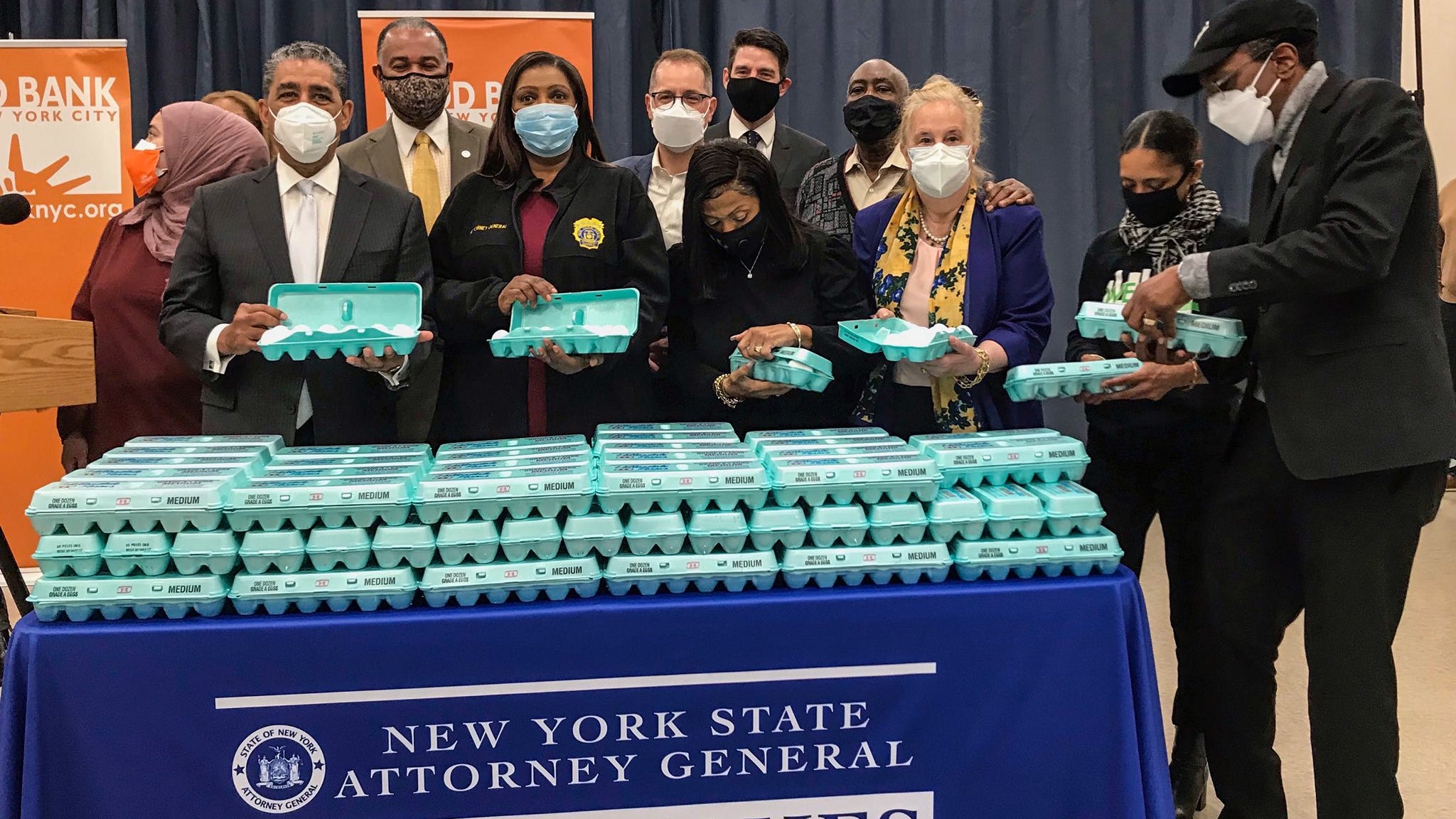 NY AG: 1.2M eggs to be donated to food banks by supplier accused of price-gouging