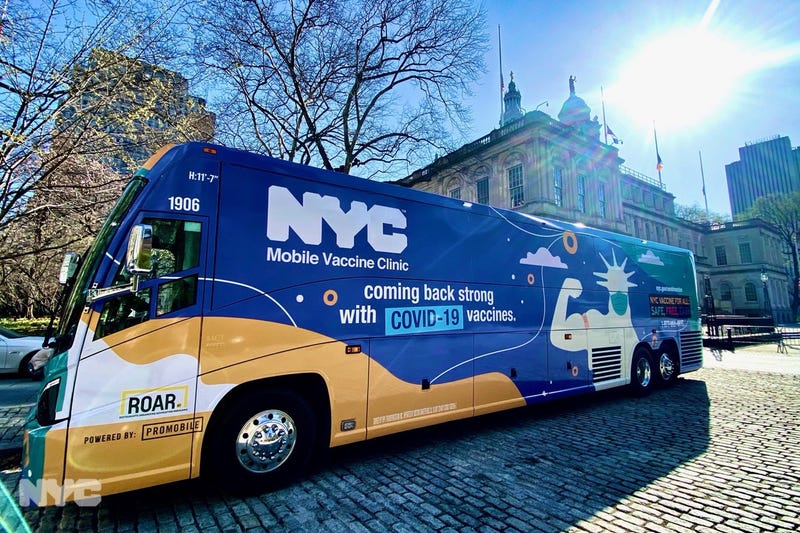 Mobile vaccine buses