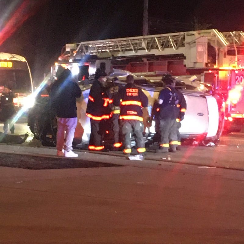 Seven people, including two children, were injured in a multi-vehicle crash early Monday in Englewood on the South Side.