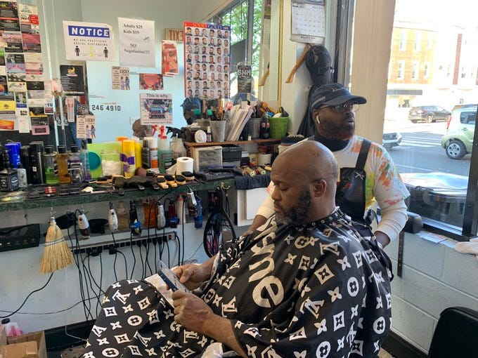 Splittin Wigs, a West Philadelphia barber shop