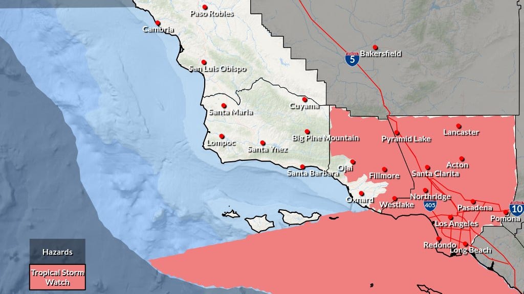 Hurricane Hilary emergency alerts in effect for Southern California