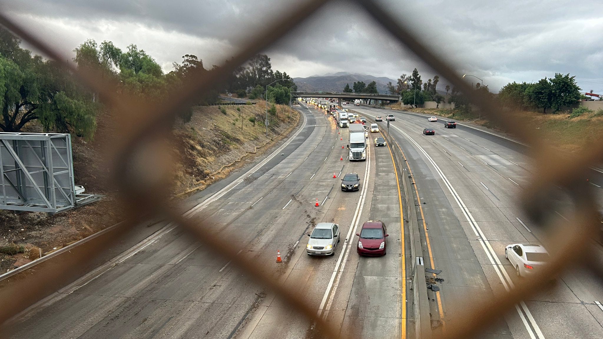 Portion of I-5 in Sun Valley reopens after debris and flooding forced closure