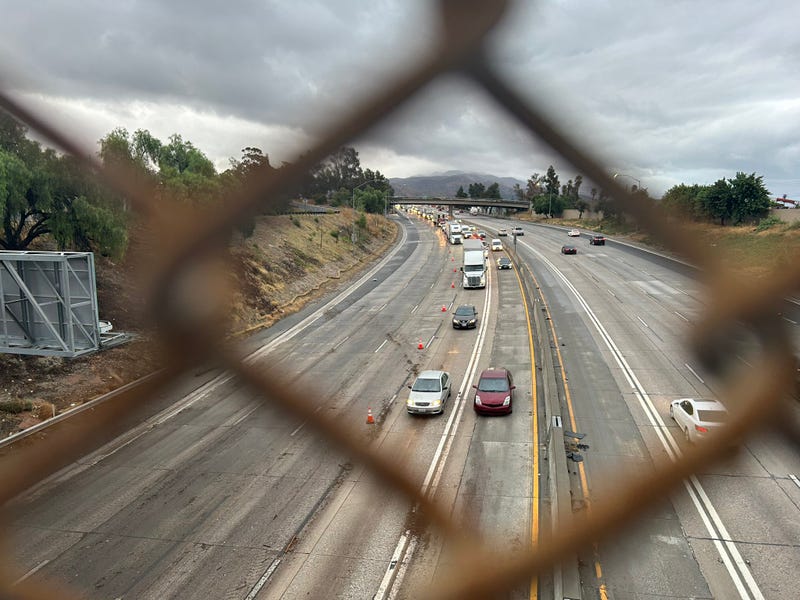 A portion of the northbound lanes of Interstate 5 in Sun Valley reopened Monday after it was closed for several hours due to dirt debris and flooding. 