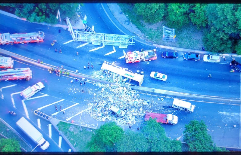 The multi-vehicle crash happened at Tillary Street in Fort Greene shortly before 5 a.m