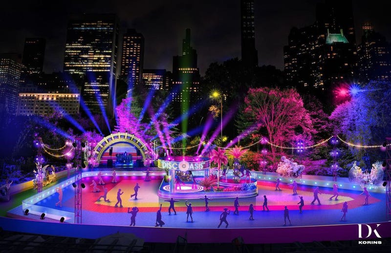 Pista de patinaje disco en Central Park 