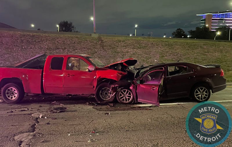 An early morning head-on crash is believed to have killed one person at the junction of two major Detroit freeways on Friday.
