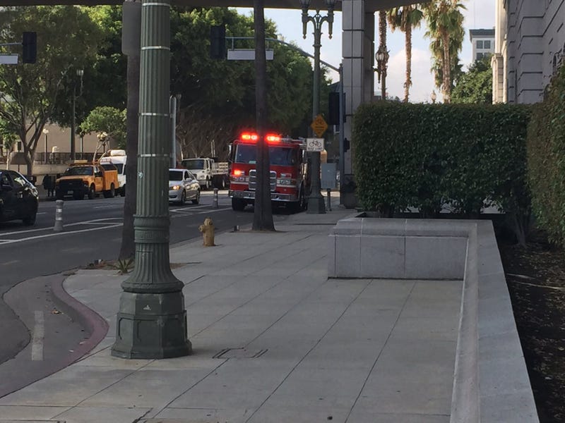 Spring Street closed as police investigate suspicious package outside City Hall.