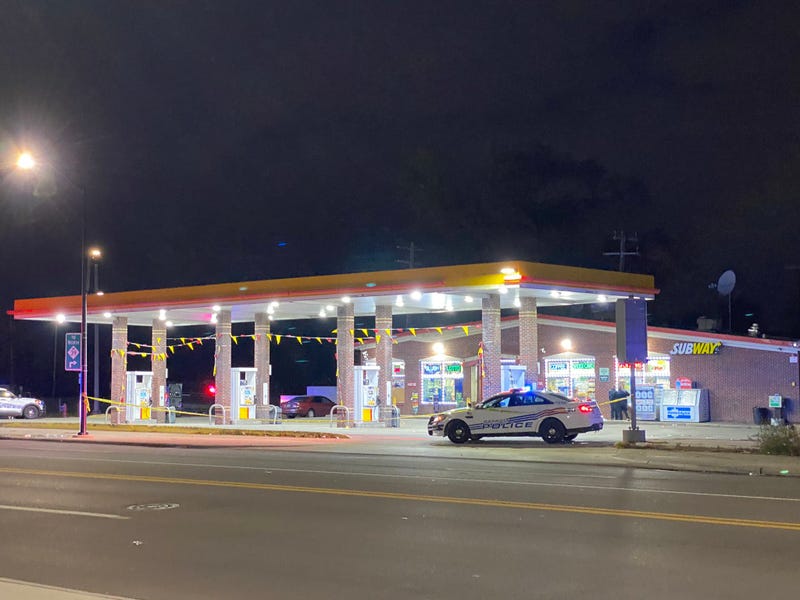Detroit police are hunting for suspects after an argument outside a gas station erupted into deadly gunfire early Tuesday morning, killing one man.