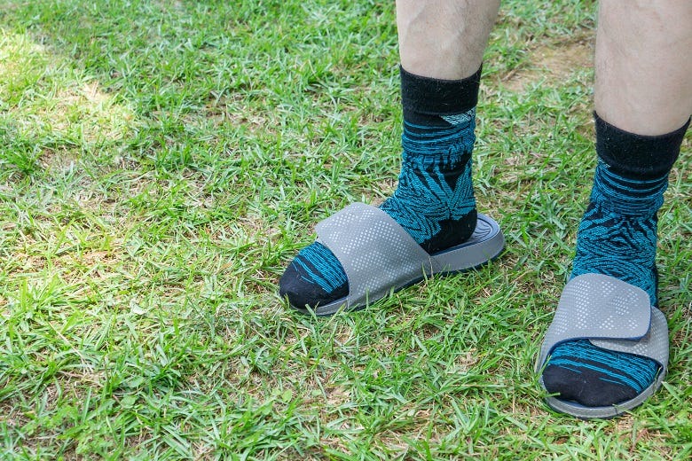 Socks with sandals