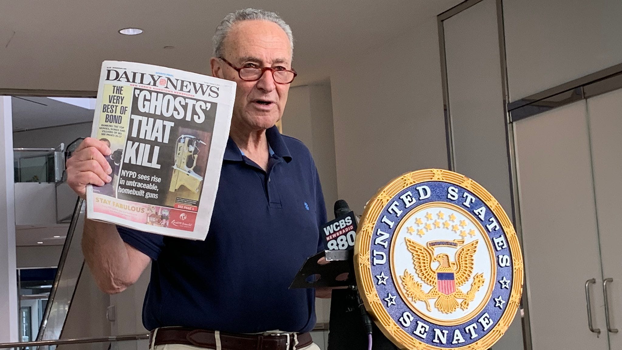 Schumer urges feds to act on surge of 'ghost' guns circulating in New York