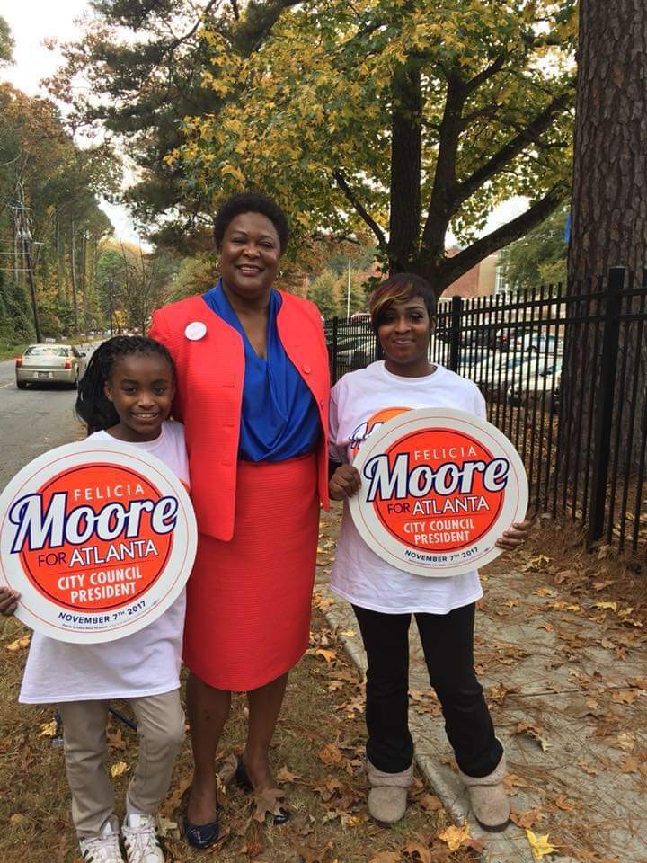 Moore held a substantial lead over the nearest vote getters Andre Dickens and Kasim Reed who battled for second place in the runoff.
