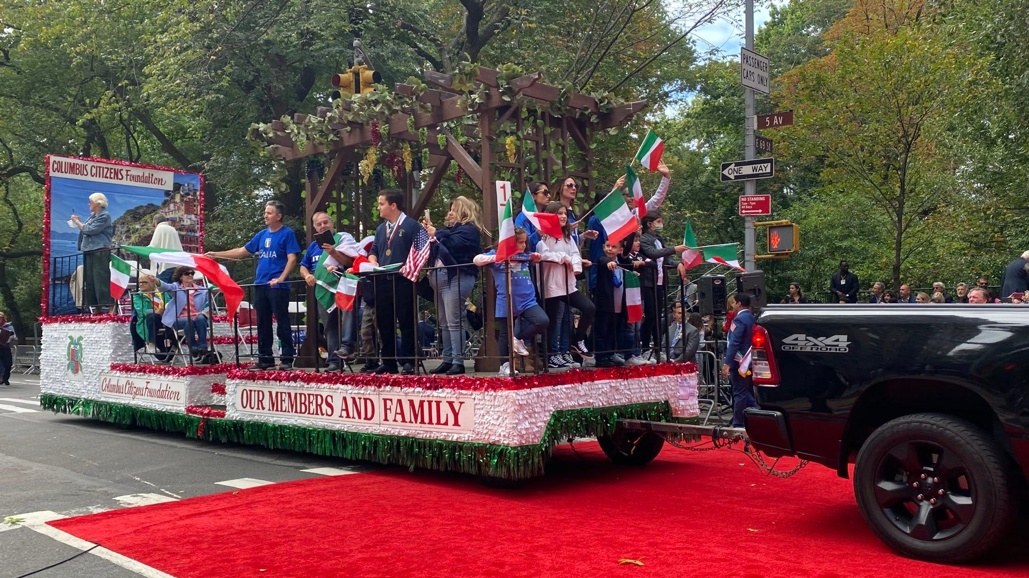 Spectators line 5th Avenue as Columbus Day Parade returns to NYC