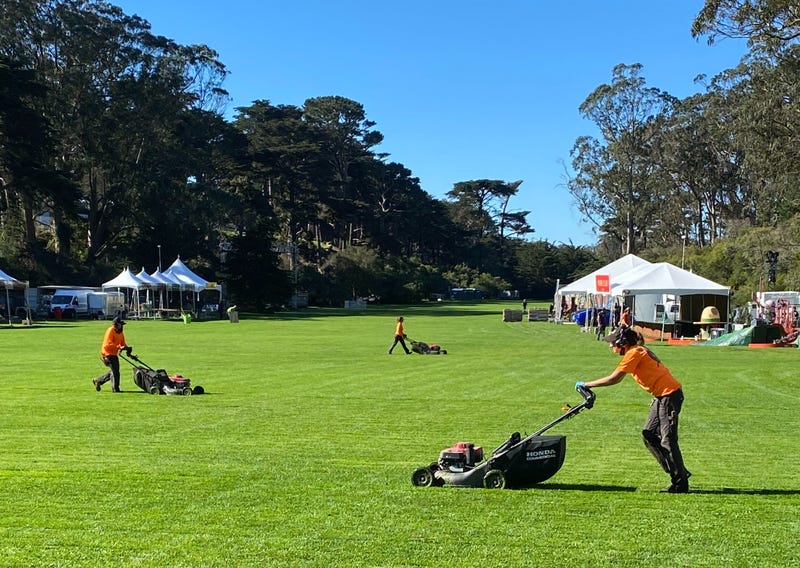 Two weeks after thousands of people flocked to Golden Gate Park for Outside Lands Music and Arts Festival, work has begun to help the park, itself, recover from the event.