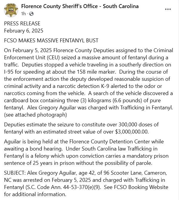 FCSO Facebook Page