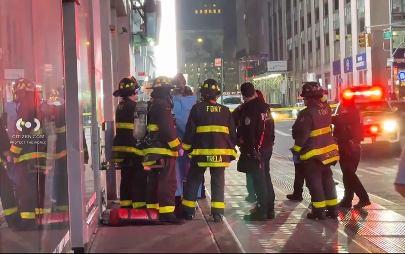 The FDNY responded to the scene, and EMS took the victim to a hospital in stable condition with burns
