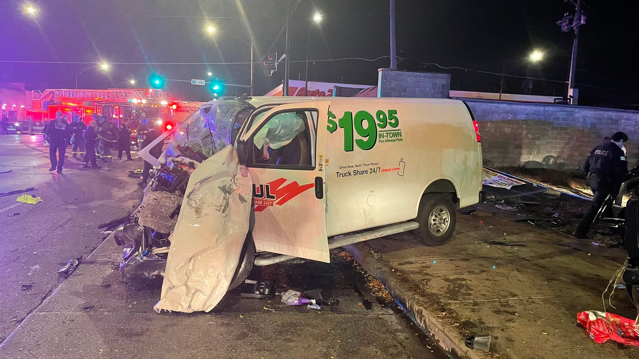 1 killed, 4 critically injured in crash on South Side involving U-Haul van