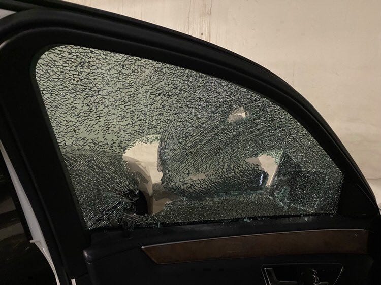 A Bay Area woman was terrorized last weekend when a burglar found her house after breaking into her car.