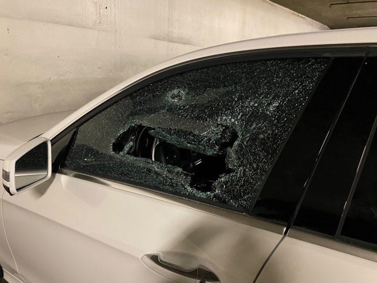 A Bay Area woman was terrorized last weekend when a burglar found her house after breaking into her car.