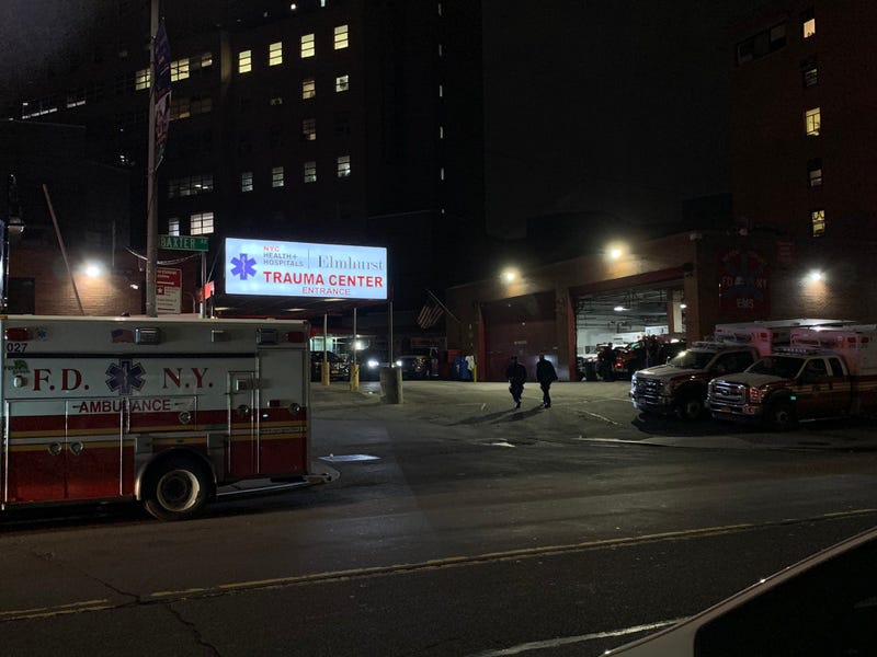 The officer and suspect were taken to Elmhurst Hospital, where the officer was in critical but stable condition. The suspect died