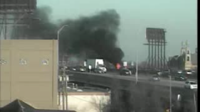 Fiery crash on I-94 leads to arrest of suspected Detroit Metro Airport car thieves