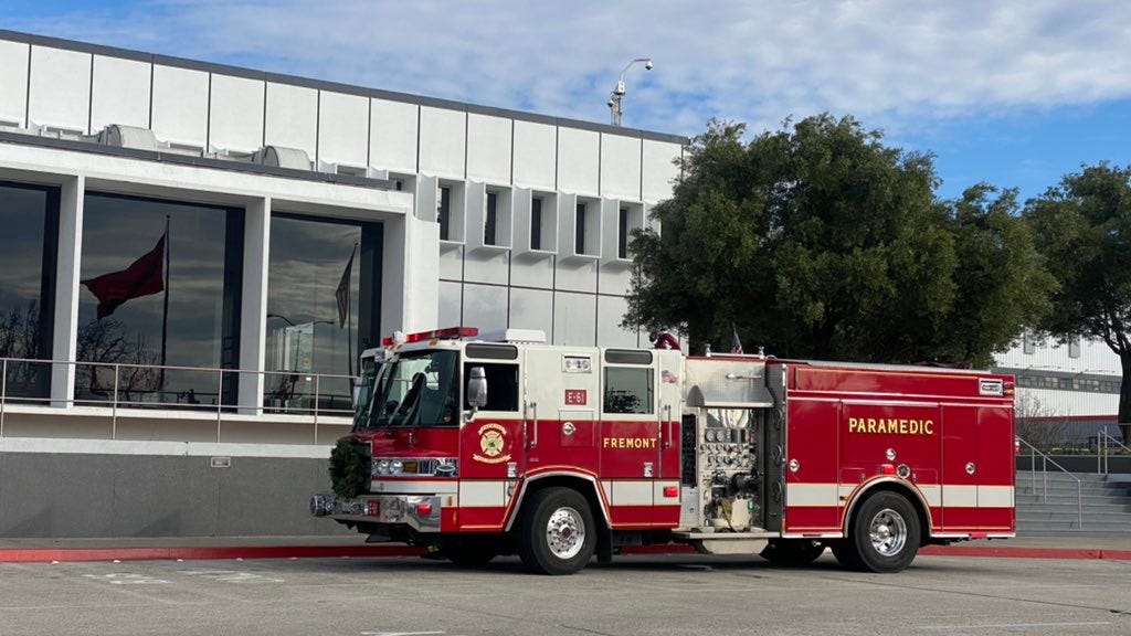 2 hospitalized after fire breaks out at Fremont Tesla factory