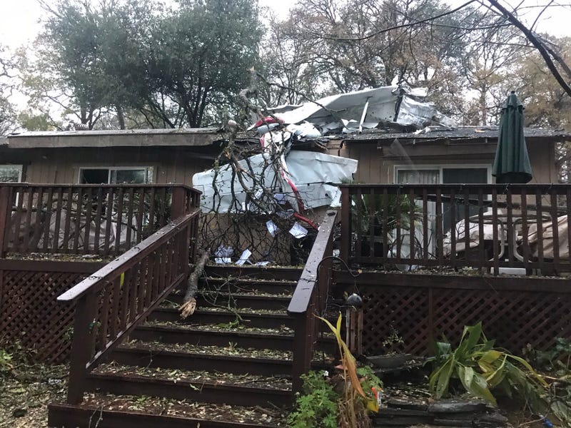 A plane crashed on top of a residence in Auburn on Wednesday.