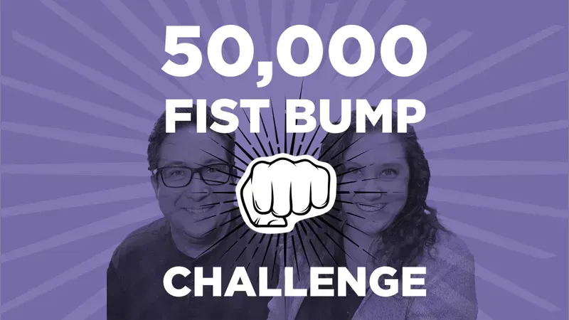 Nick & Kristen's 50k Fist Bump for Free Stuff Challenge: Ice Cream Sundaes on Mondays!
