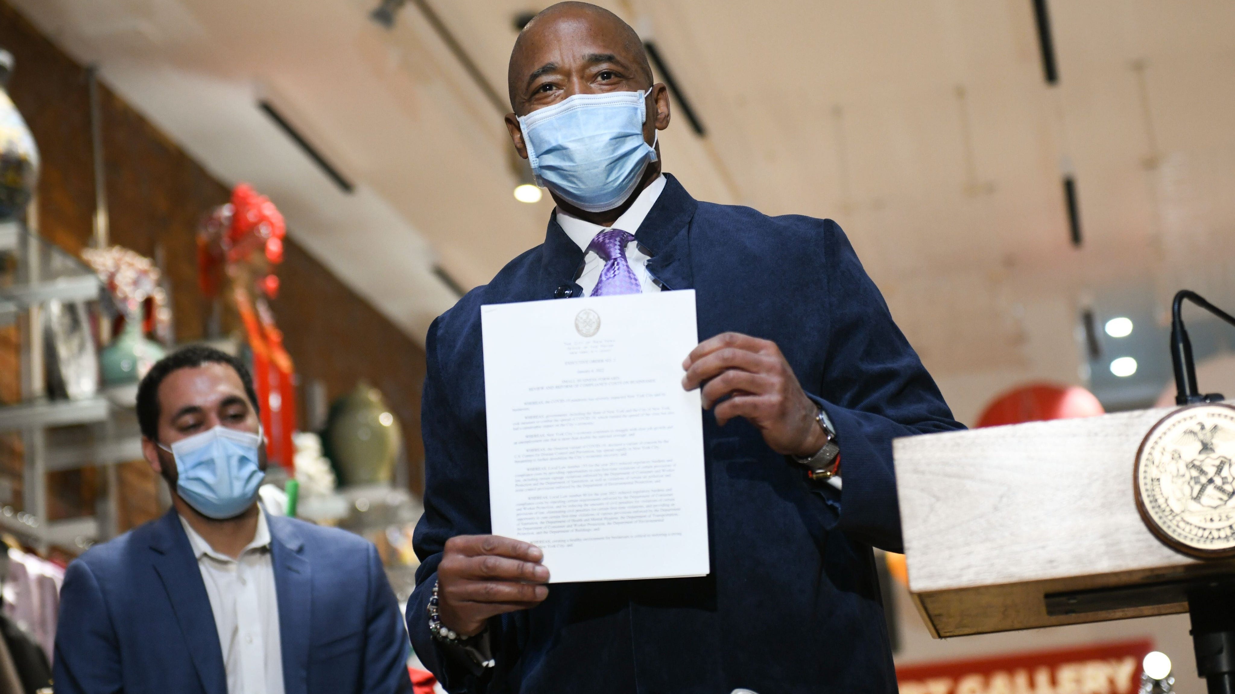 Adams signs order to reform fines, violations that NYC small businesses face