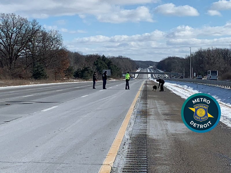 Police search I-75 for evidence following freeway shooting in Oakland County