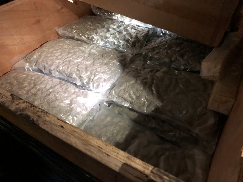 The 1 ton of pot seized