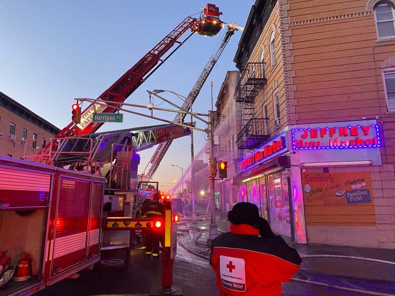 Firefighters responding to Passaic apartment building fire