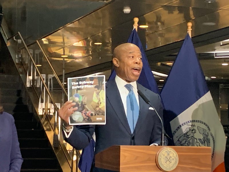 The 17-page plan includes support for homeless people and increased NYPD enforcement