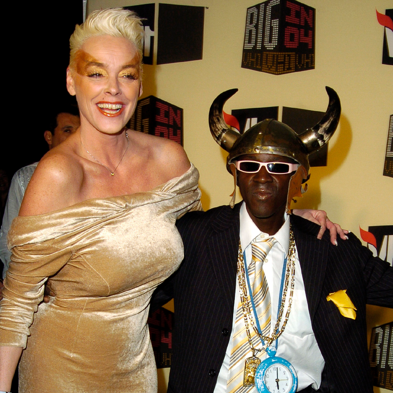 Flava Flav and Brigitte Nielsen