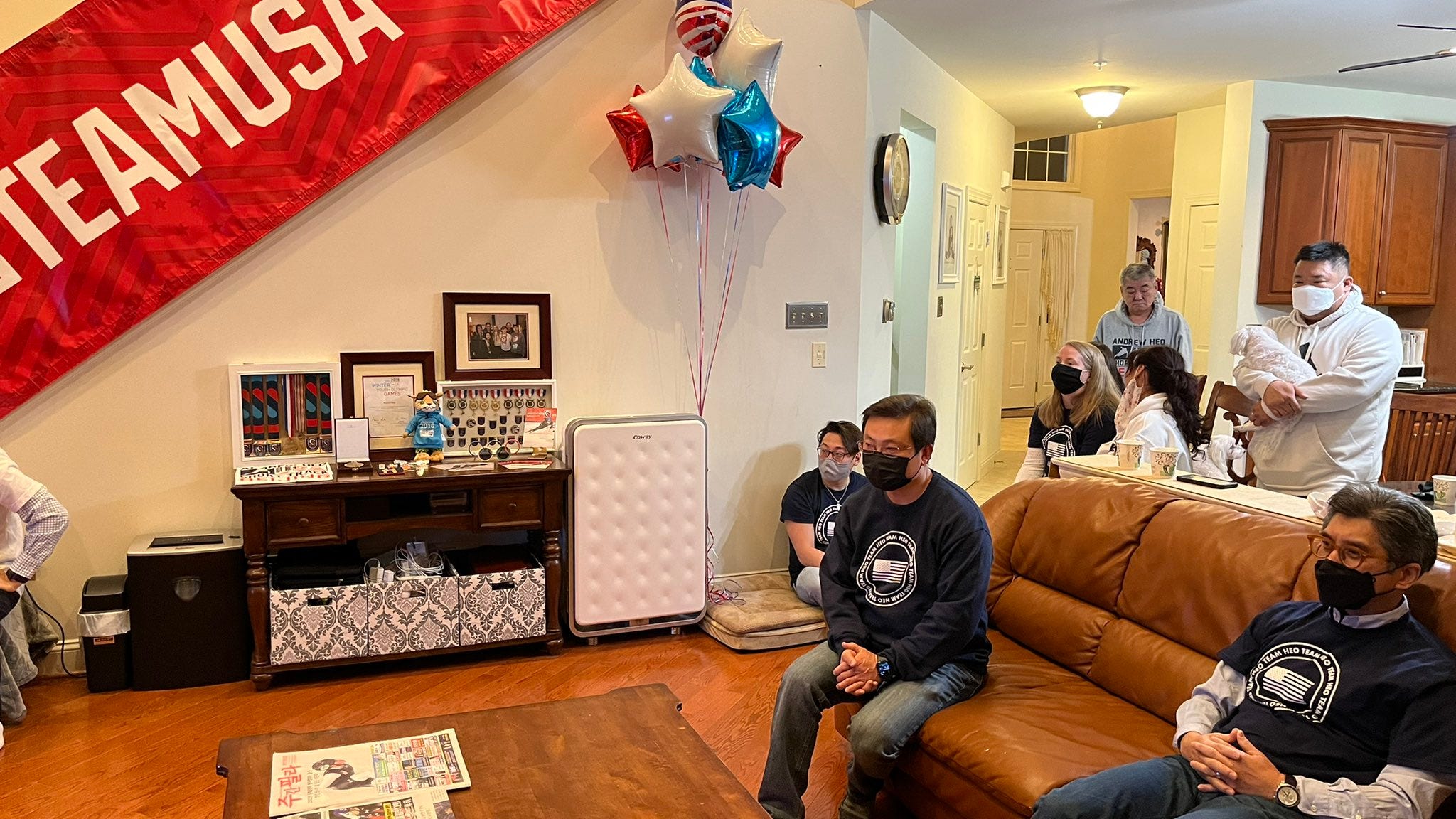 ‘We’re extremely proud’: Family cheers on Olympic speed skater from home in Bucks County