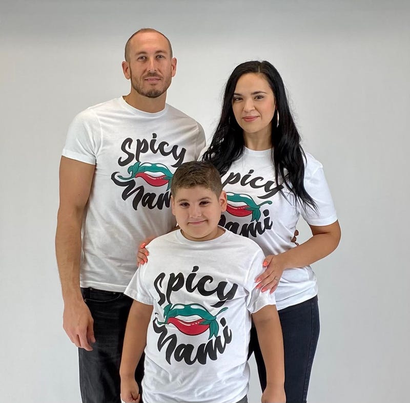 Flor Tostado and family
