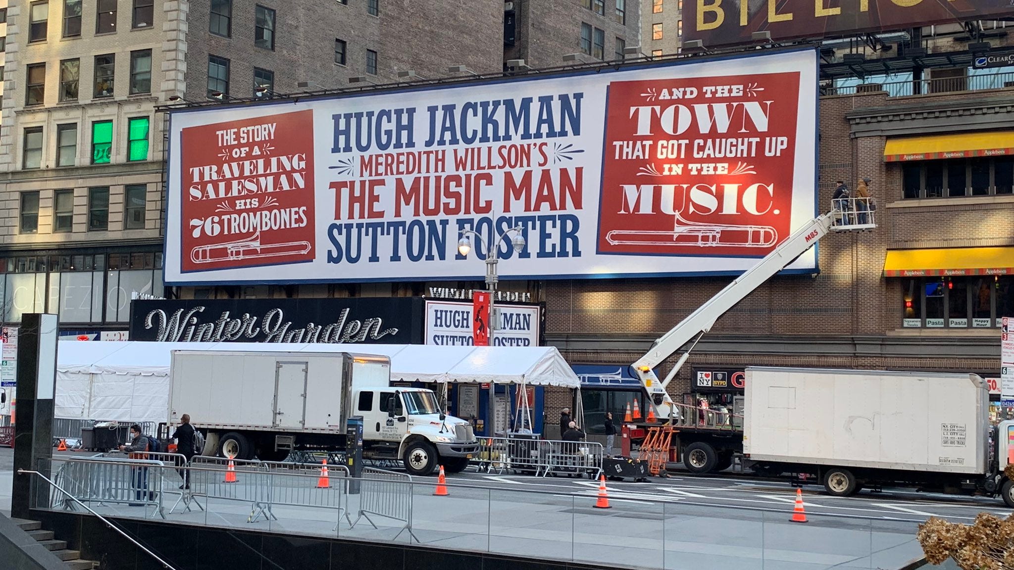 It's opening night for Hugh Jackman's 'The Music Man' on Broadway