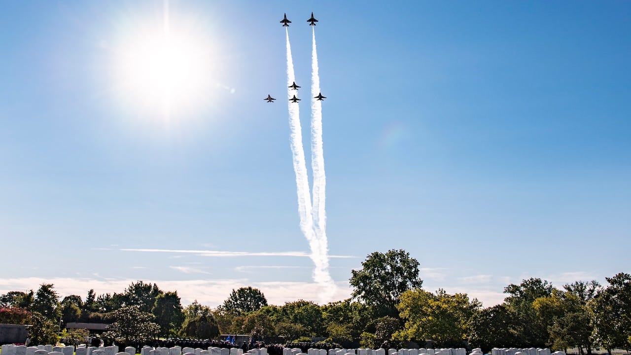 Military funeral, flyover honor twin brothers who fought in three wars