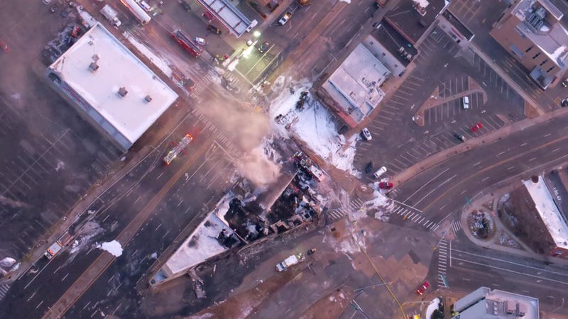 A former La-Z-Boy furniture gallery was destroyed in the fire