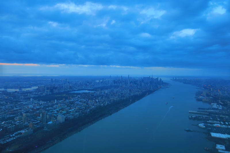 Clouds over New York City on Thursday