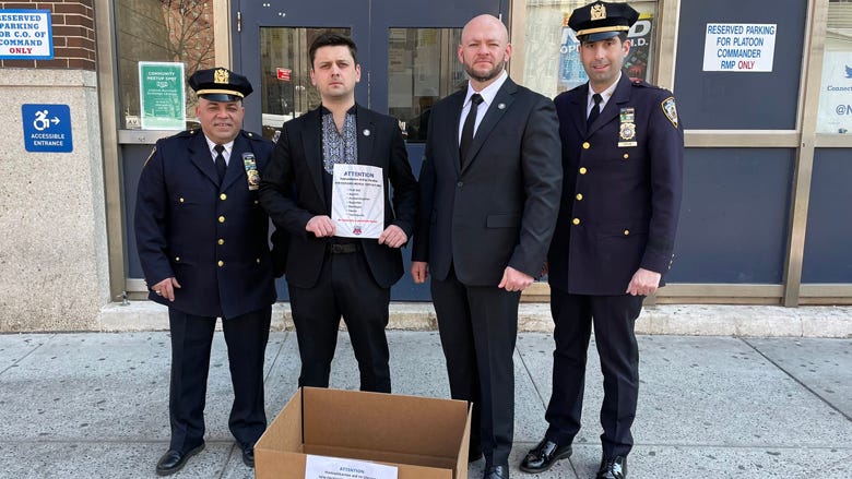 Ukrainian, Russian officers unite to launch NYPD donation drive: 'We are united'