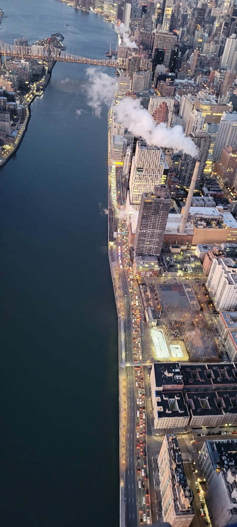 Traffic was backed up along the FDR Drive during the morning commute
